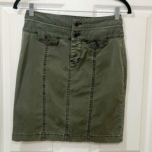 Anthropologie Hei Hei Army Green Skirt sz 2